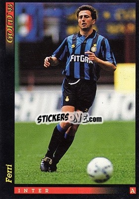 Sticker R. Ferri - GOLD Calcio 1992-1993 n. 69 - Score