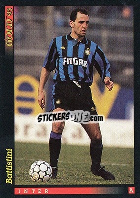 Cromo S. Battistini - GOLD Calcio 1992-1993 n. 70 - Score