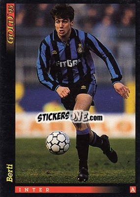 Cromo N. Berti - GOLD Calcio 1992-1993 - Score
