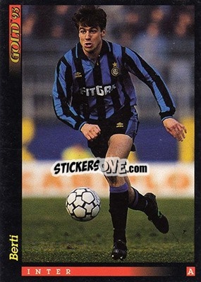 Cromo N. Berti - GOLD Calcio 1992-1993 n. 72 - Score