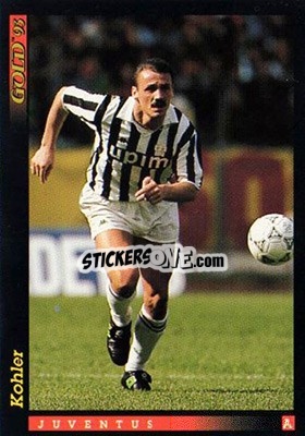 Cromo J. Kohler - GOLD Calcio 1992-1993 n. 78 - Score