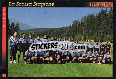Sticker La scorsa stagione - GOLD Calcio 1992-1993 n. 83 - Score