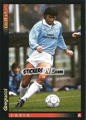 Sticker A. Gregucci - GOLD Calcio 1992-1993 n. 86 - Score