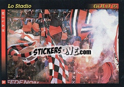 Sticker La stadio - GOLD Calcio 1992-1993 n. 91 - Score