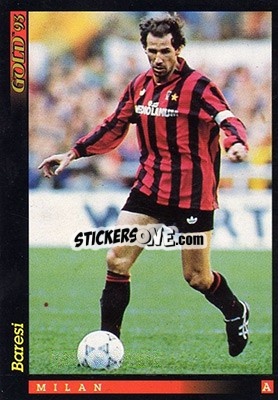 Sticker F. Baresi - GOLD Calcio 1992-1993 n. 96 - Score