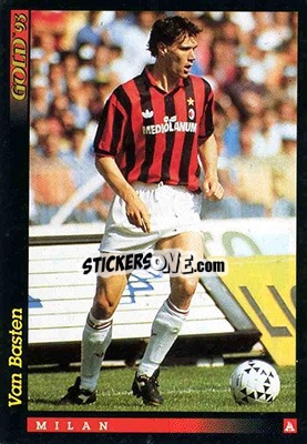 Sticker M. Van Basten - GOLD Calcio 1992-1993 n. 99 - Score