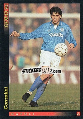 Sticker G. Corradini - GOLD Calcio 1992-1993 n. 105 - Score