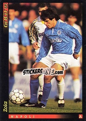 Sticker G. Zola - GOLD Calcio 1992-1993 n. 107 - Score