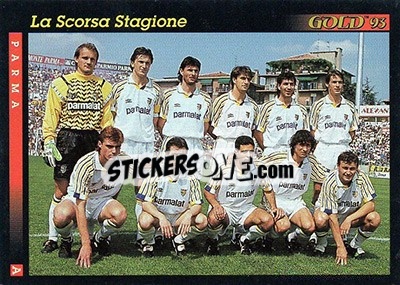 Sticker La scorsa stagione - GOLD Calcio 1992-1993 n. 110 - Score