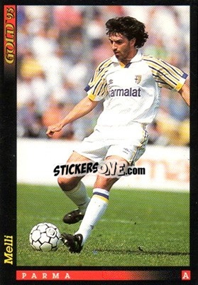 Sticker A. Melli - GOLD Calcio 1992-1993 n. 116 - Score