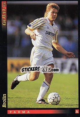 Sticker T. Brolin - GOLD Calcio 1992-1993 n. 117 - Score