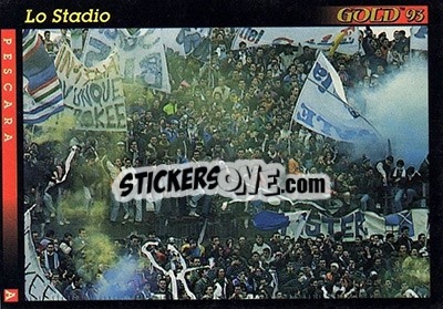 Sticker La stadio - GOLD Calcio 1992-1993 n. 118 - Score