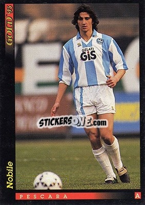 Sticker S. Nobile - GOLD Calcio 1992-1993 n. 123 - Score
