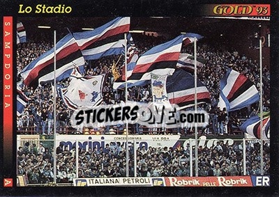 Sticker La stadio - GOLD Calcio 1992-1993 n. 136 - Score