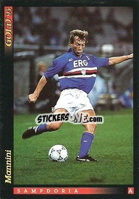 Sticker M. Mannini - GOLD Calcio 1992-1993 n. 140 - Score