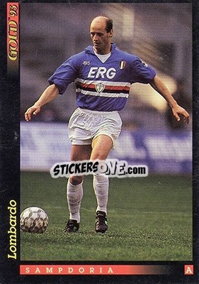 Sticker A. Lombardo - GOLD Calcio 1992-1993 n. 142 - Score