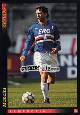 Sticker R. Mancini - GOLD Calcio 1992-1993 n. 143 - Score