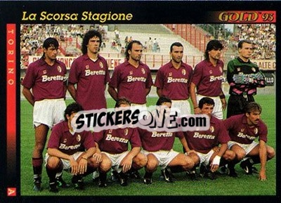 Sticker La scorsa stagione - GOLD Calcio 1992-1993 n. 146 - Score