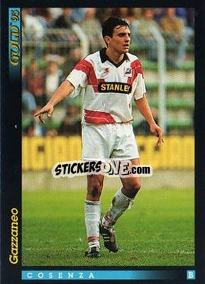 Sticker F. Gazzaneo - GOLD Calcio 1992-1993 n. 182 - Score