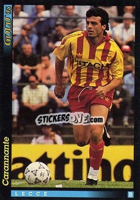 Sticker A. Carannante - GOLD Calcio 1992-1993 n. 187 - Score