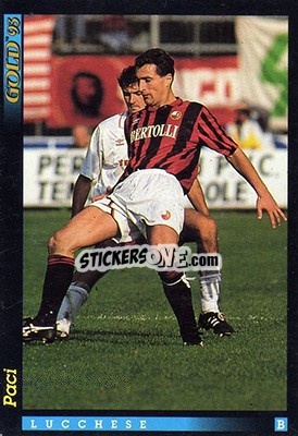 Sticker R. Paci - GOLD Calcio 1992-1993 n. 192 - Score
