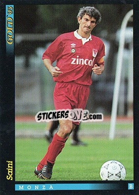 Sticker F. Saini - GOLD Calcio 1992-1993 n. 197 - Score