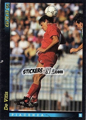 Sticker A. De Vitis - GOLD Calcio 1992-1993 n. 203 - Score