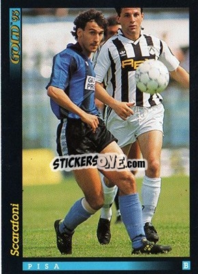 Sticker L. Scarafoni - GOLD Calcio 1992-1993 n. 207 - Score