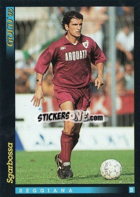 Sticker E. Sgarbossa - GOLD Calcio 1992-1993 n. 208 - Score
