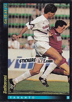 Sticker M. Zaffaroni - GOLD Calcio 1992-1993 n. 215 - Score