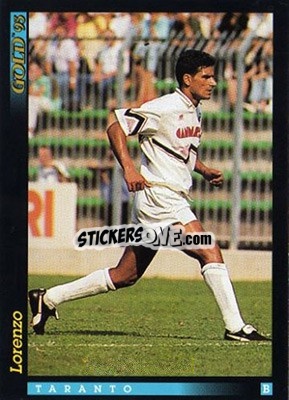 Sticker G. Lorenzo - GOLD Calcio 1992-1993 n. 216 - Score