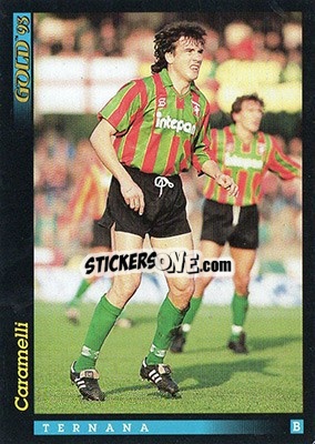 Sticker C. Caramelli - GOLD Calcio 1992-1993 n. 217 - Score