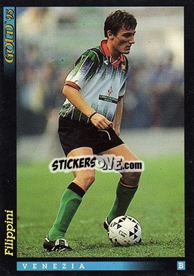 Sticker G. Filippini - GOLD Calcio 1992-1993 n. 220 - Score