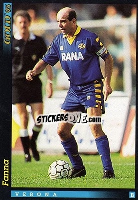 Sticker P. Fanna - GOLD Calcio 1992-1993 n. 224 - Score