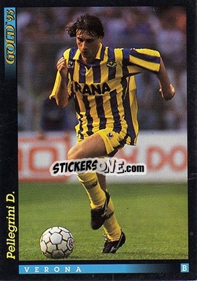 Sticker D. Pellegrini - GOLD Calcio 1992-1993 n. 225 - Score