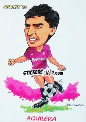 Sticker C. A. Aguilera - GOLD Calcio 1992-1993 n. 227 - Score