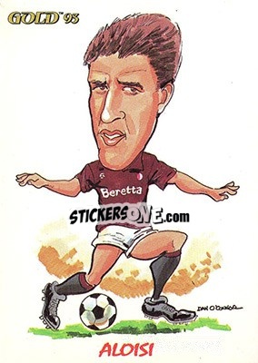 Sticker A. Aloisi - GOLD Calcio 1992-1993 n. 228 - Score