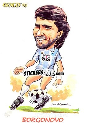 Sticker S. Borgonovo - GOLD Calcio 1992-1993 n. 233 - Score