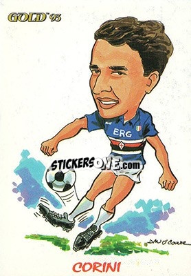 Sticker E. Corini - GOLD Calcio 1992-1993 n. 236 - Score