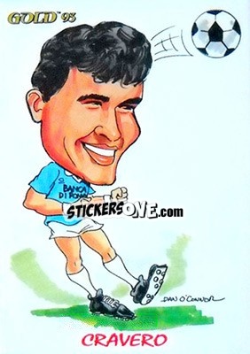 Sticker R. Cravero - GOLD Calcio 1992-1993 n. 237 - Score