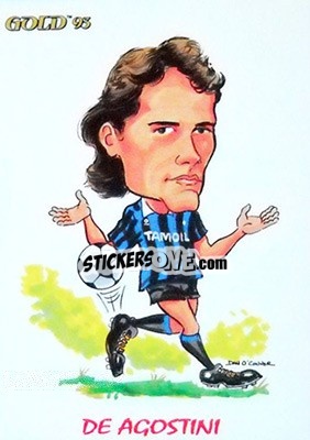 Sticker S. De Agostini - GOLD Calcio 1992-1993 n. 239 - Score