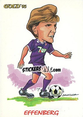 Sticker S. Effenberg - GOLD Calcio 1992-1993 n. 243 - Score