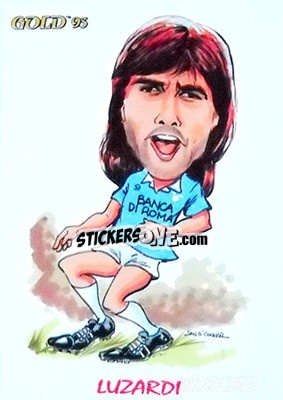 Sticker L. Luzardi - GOLD Calcio 1992-1993 n. 250 - Score