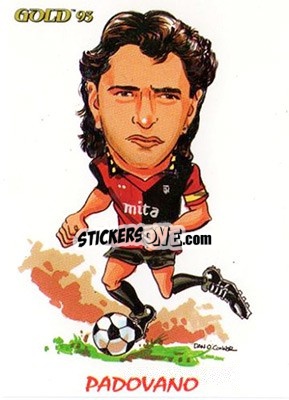 Sticker M. Padovano - GOLD Calcio 1992-1993 n. 254 - Score