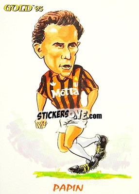 Sticker J. Papin - GOLD Calcio 1992-1993 n. 256 - Score
