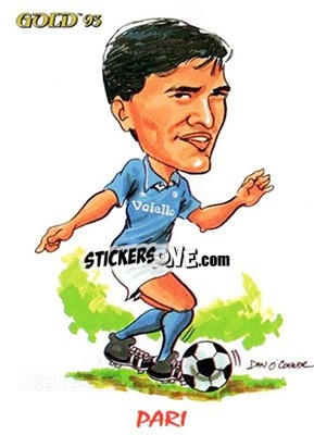 Figurina F. Pari - GOLD Calcio 1992-1993 n. 257 - Score