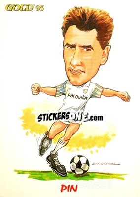 Sticker G. Pin - GOLD Calcio 1992-1993 n. 258 - Score