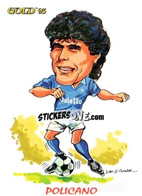 Sticker R. Policano - GOLD Calcio 1992-1993 n. 261 - Score