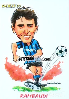 Sticker R. Rambaudi - GOLD Calcio 1992-1993 n. 264 - Score
