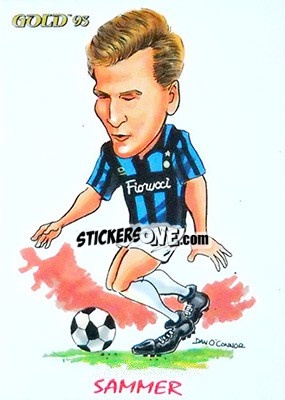Sticker M. Sammer - GOLD Calcio 1992-1993 n. 267 - Score